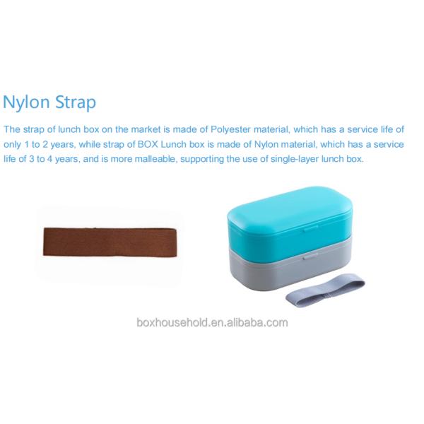 Japanese Bento On-the-Go Double Layer Food Grade Lunch Box Set Eco Plastic BPA Free