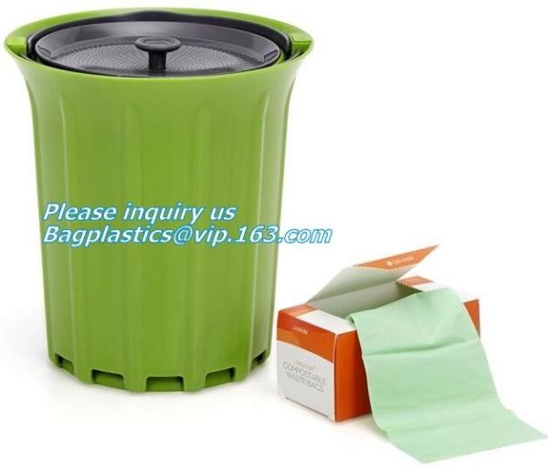 diaper sacks changing bag,PLA nappy bags, Compostable disposable biodegradable plastic garbage bag, Kitchen Compost Pail