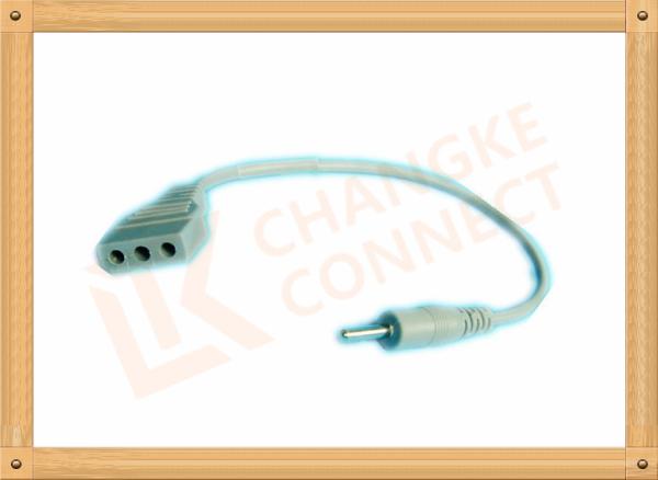 Copper 2.5 Male To Female 3 Pin Tens Unit Wires Adapter Cable
