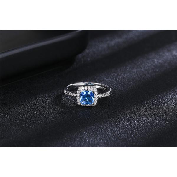 AAA CZs Sterling Silver Diamond Engagement Rings For Women