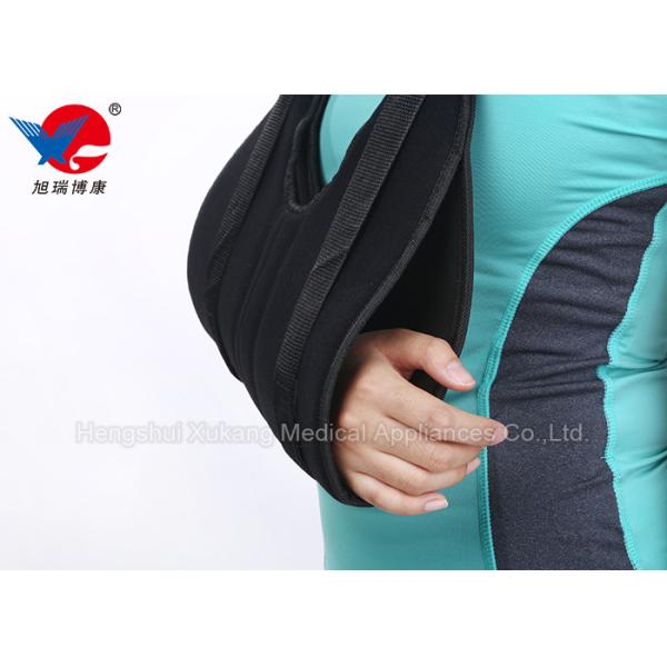 XL / XXL Black Medical Arm Sling , Durable Adjustable Arm Sling With CE FDA