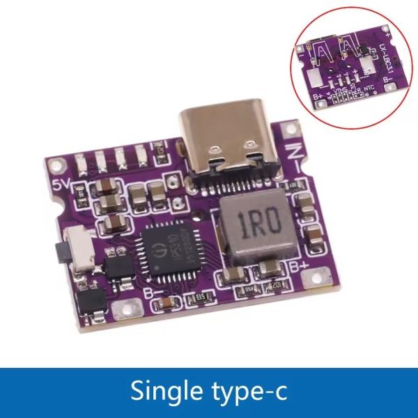 IP5310 Step-Up Power Module Type-C USB Boost Converter 5V 4.2V 3A Lithium Battery Charging Board with LED Indicator
