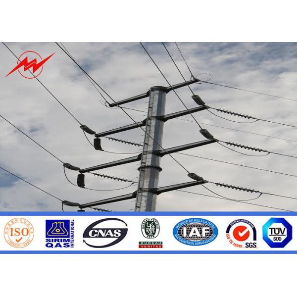 Electricity Steel Power Poles , Distribution Line / Transmission Line Poles