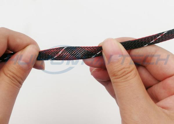 Multi Pattern Automotive Wire Sheathing Flame Resistant 250 Degrees Melt Temp