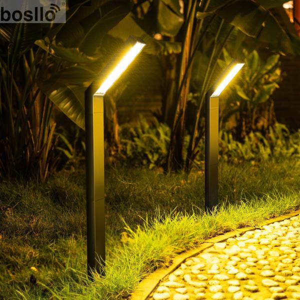 Solar Lawn Lights Outdoor Waterproof, Auto On/Off Bright LED Solar Powered Garden Lights for Yard Pathway Landscape - Energy Efficient Easy Install