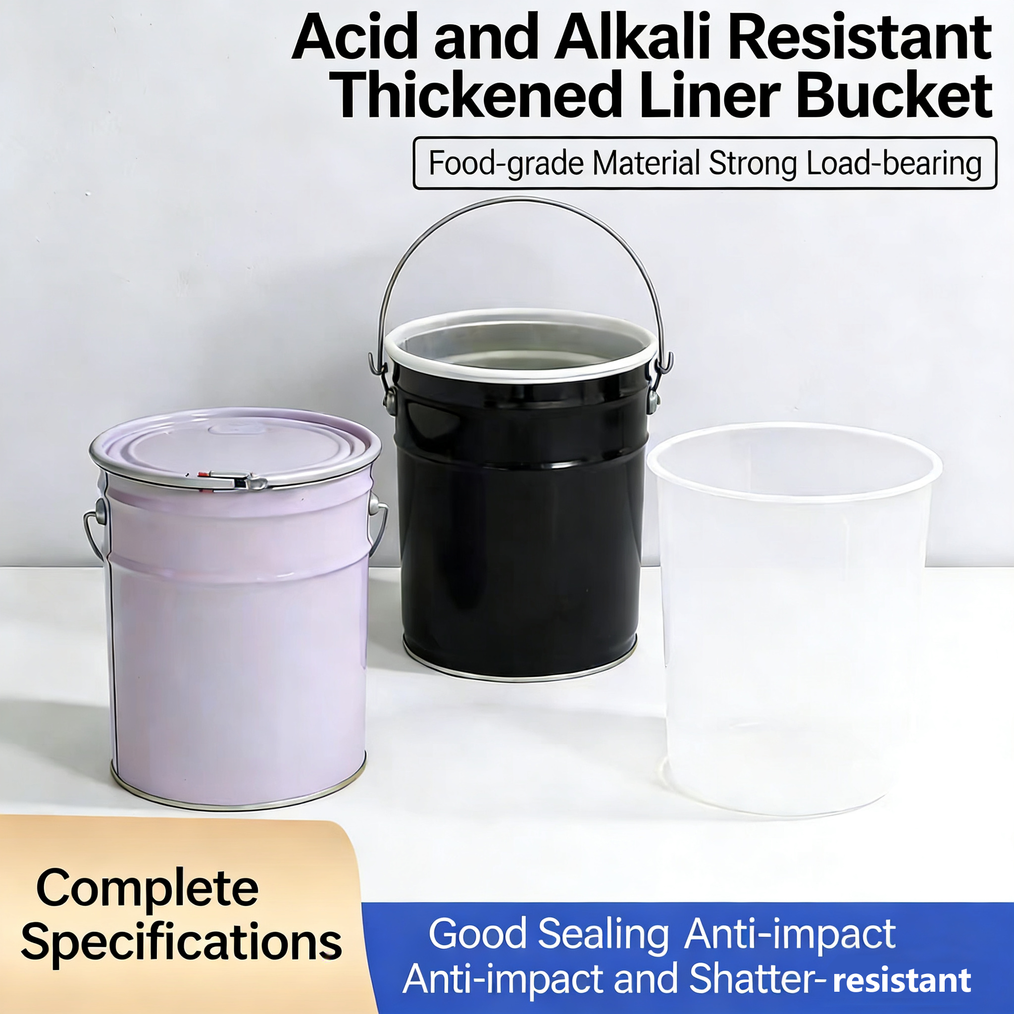 Factory Wholesale Custom Safe Plastic 5 15 30 55 Gallon LDPE Transparent Round Bottom Plastic Drum Liners Bags
