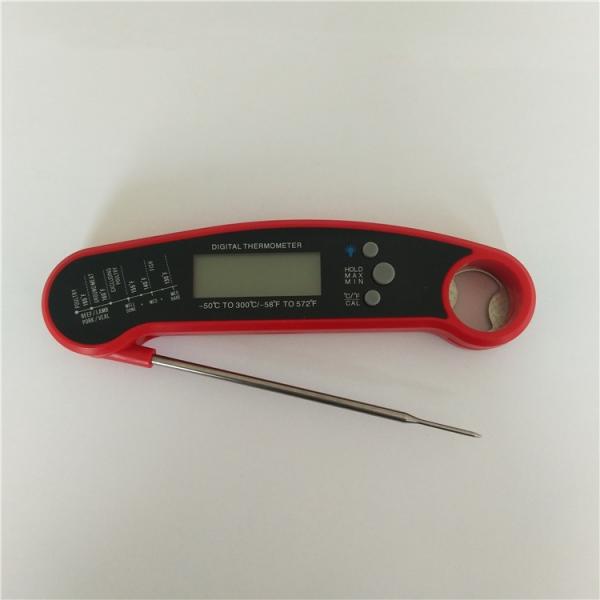 Waterproof Instant Read Food Thermometer , Instant Cooking Thermometer Plastic Housing