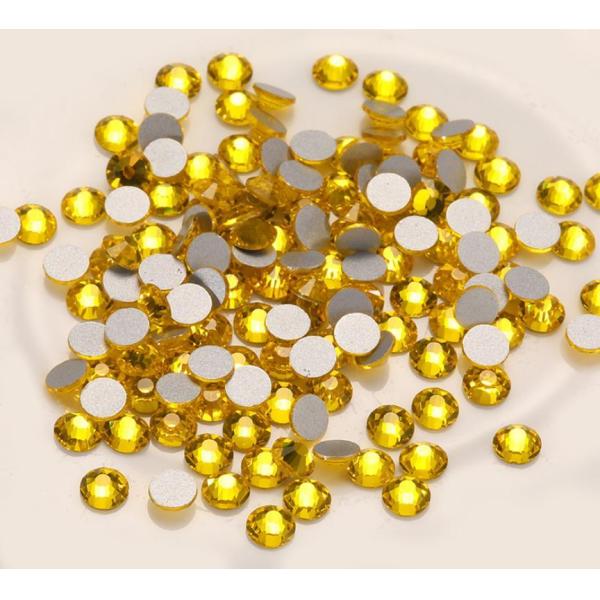 Medalla de manicura redonda Piedras del Rin Joyería Ropa Transparente Piedras del Rin