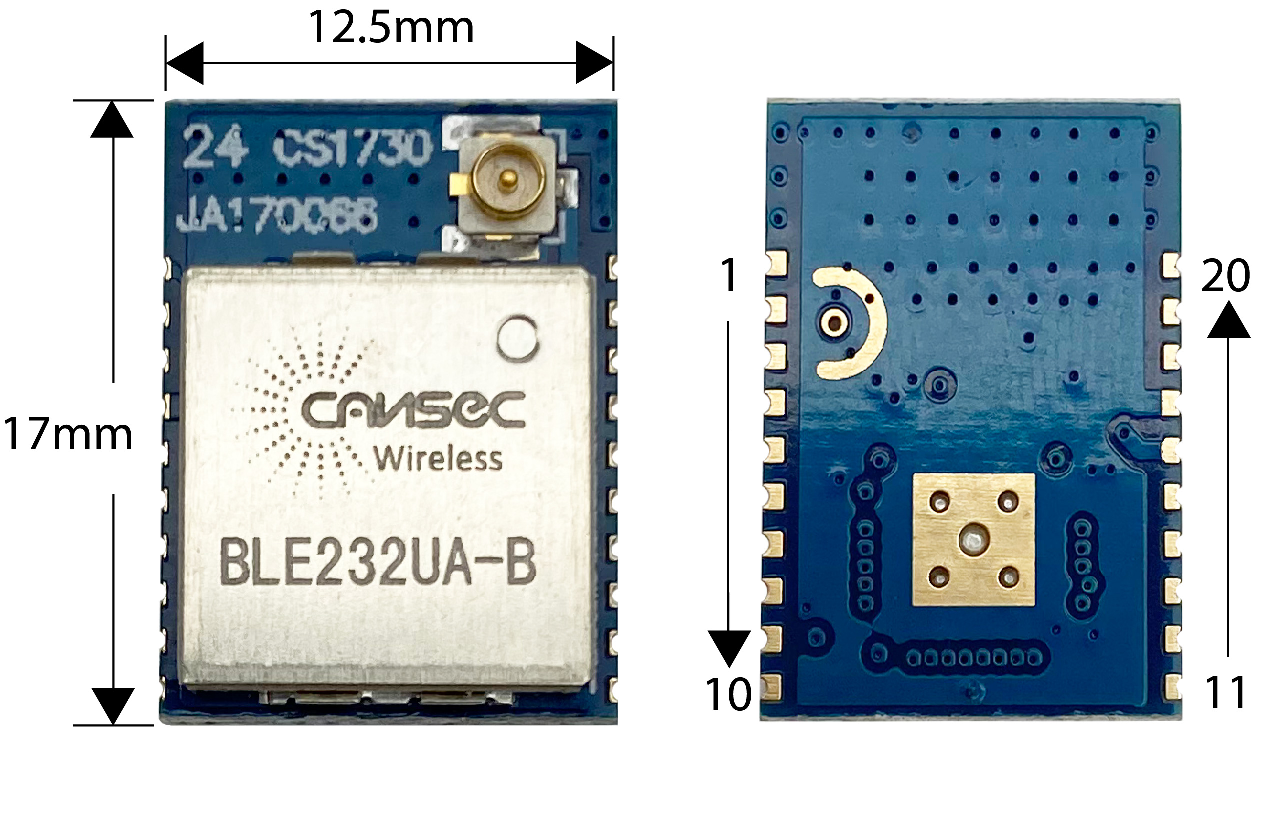 Радиотелеграф I/O 15 Cansec модуля Bluetooth низкой мощности BLE5 BlueNRG 232