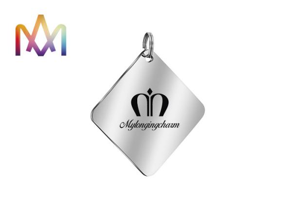 SS304 15mm Pet Dog Tags Custom Engraving Charms