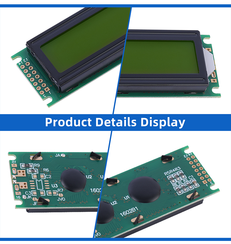 Cyrillic Yellow Green Film 1602B1 Liquid Crystal Display Interface ST7066U Industrial Control 
