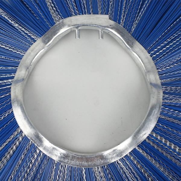 Steel Ring Wafer Brush PP Mixed Steel Wire Bristles Sweeper Broom For Snow Sweeper