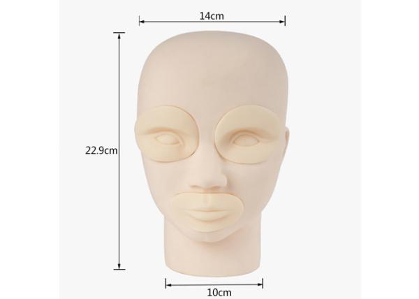 Emulsion Material Tattoo Practice Skin 3D Effect Silicone Head Model