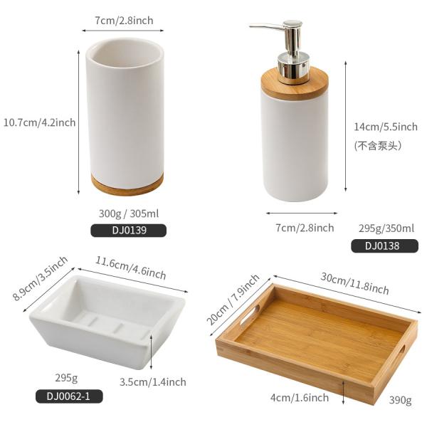 Выбитые керамические аксессуары Bathroom установили роскошную золотую нестандартную конструкцию