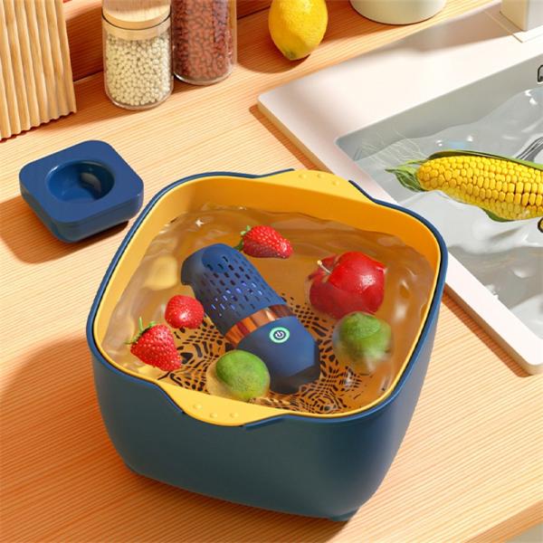Restaurant Vegetable Cleaner Capsule Shape USB Food Cleaner for Small Fruit and Vegetables