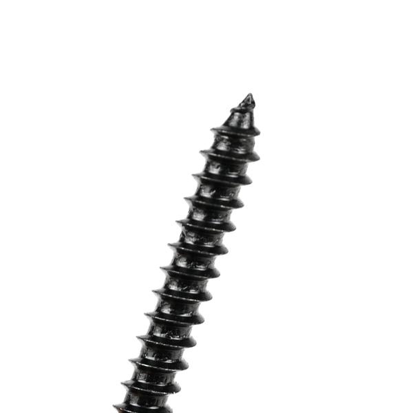 Метрическая деревянная конструкция 410 из нержавеющей стали плоская голова черные деревянные винты для деревянных потолочных перегородок