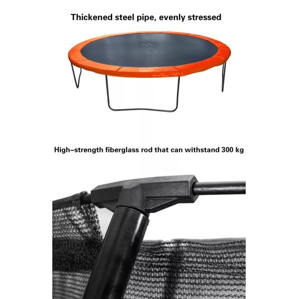 батут на открытом воздухе весны 12ft свободный профессиональный с приложениями с безопасной сетью