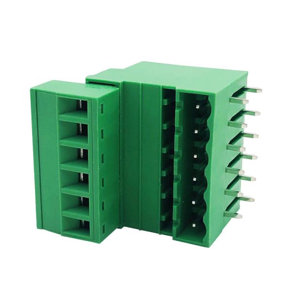 5.08mm Pitch Dual Row PCB Pluggable Screw Terminal Blocks Plug + Angle Pin Header