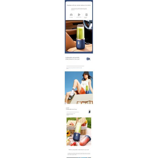 Number of Pieces 1 Fruit Vegetable Tools Household Electric Juicer Blender with Bamboo Cup