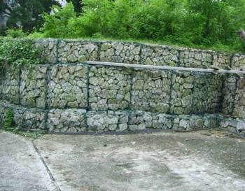 La caja revestida del Pvc Gabion del acero inoxidable, Pvc cubrió las cestas de Gabion para los proyectos de la protección