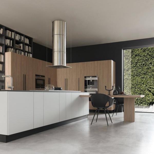 Muebles de cocina de lujo gabinete de cocina de madera maciza con conjuntos de gabinetes de cocina de mesa de piedra de cuarzo moderna