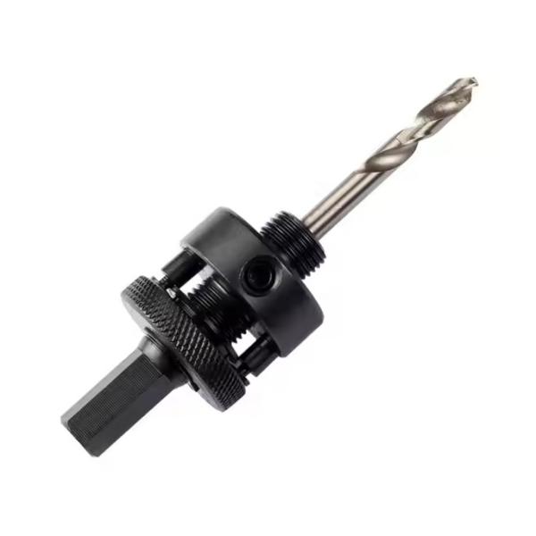 OEM ODM Black Oxide Holesaw Arbor 7/16 Hex Shank With HSS Pilot Drill WT007