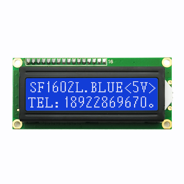 Характер LCD 16x2 5V интерфейса MPU изготовленный на заказ с контактным разъемом заголовка