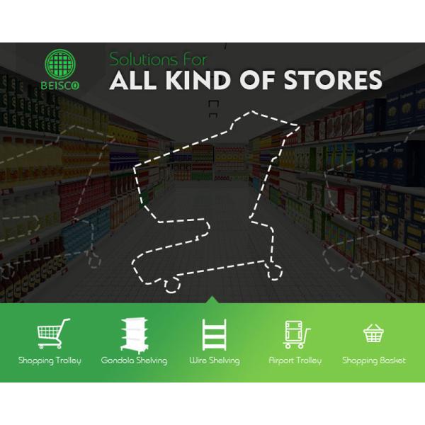 CE корзины гастронома тележки вагонетки супермаркета стиля Японии серый