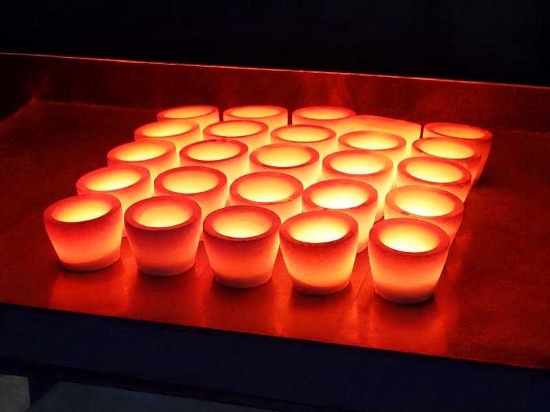 Magnesia Cupel 96% MgO Round Refractory Cupel Fire Assay Gold Silver Analysis