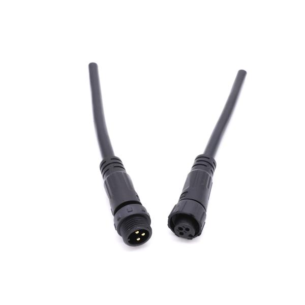 Screw Type Waterproof M12 Screw Connector 38A Outdoor Light Wire Use
