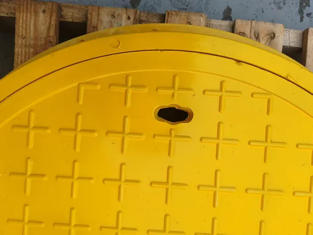 High-Strength SMC Power Manhole Cover with Rubber Seal & ISO9001 Approval (φ960mm,