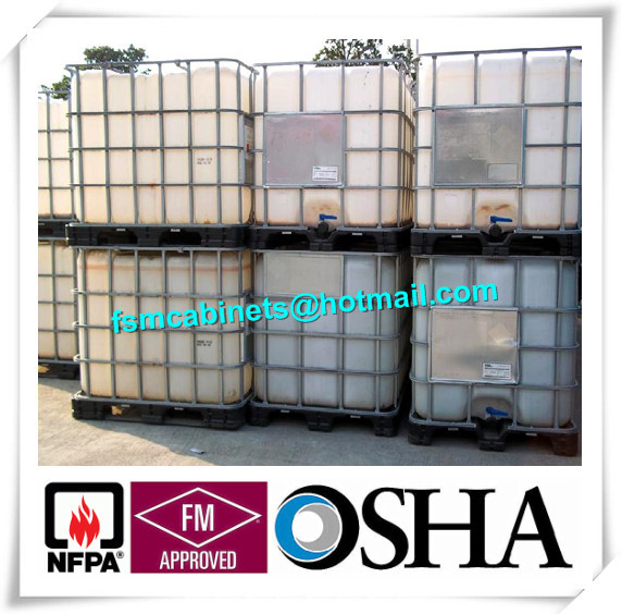 Industry Galvanized 1000L IBC Tank For Liquid , Flammable Fire Resistant Cabinet For Drum