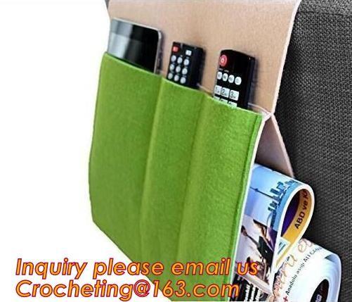 Eco-friendly and durable felt sofa armrest organizer, Multi functional high quality felt sofa organizer, SOFA ACCESSORY