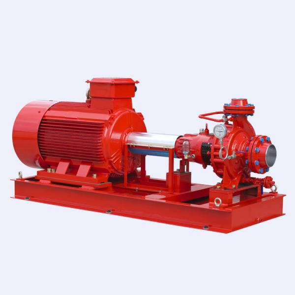 UL FM NFPA20 End Suction Pump , Diesel Engine NMFire Fire Pump Fire Fighting Water Pump Fire Fighting System