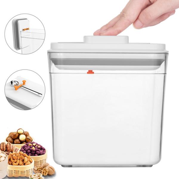 пластиковые контейнеры хлопьев 1000ml-2300ml набор тары для хранения еды 7 частей воздухонепроницаемый
