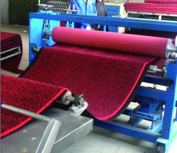 PVC1220mm double color with calender back coil mat production line