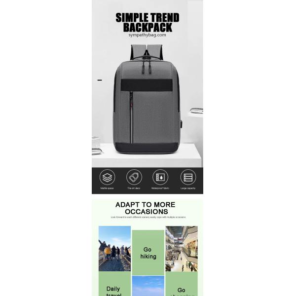 Leisure Unisex Sports Backpacks , Business Men's Computer Bag Customized Logo