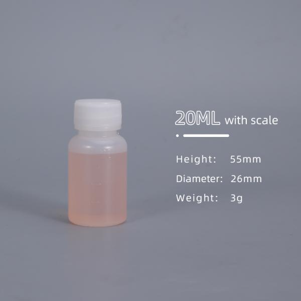 Tipo de sellado Botella de reactivo Hdpe de plástico para análisis de laboratorio