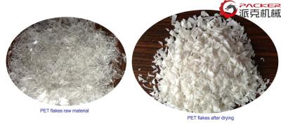 PVC PET Bottle Washing Recycling Line Optional Color Electric Cabinet High Efficiency