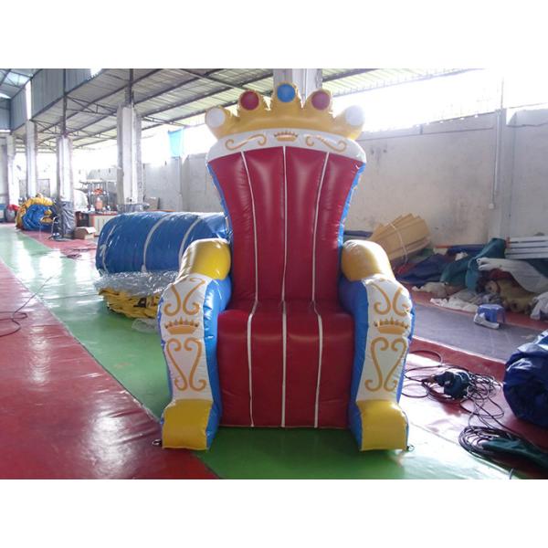 La decoración inflable maravillosa del trono, ventila el trono inflable abierto del PVC para el rey