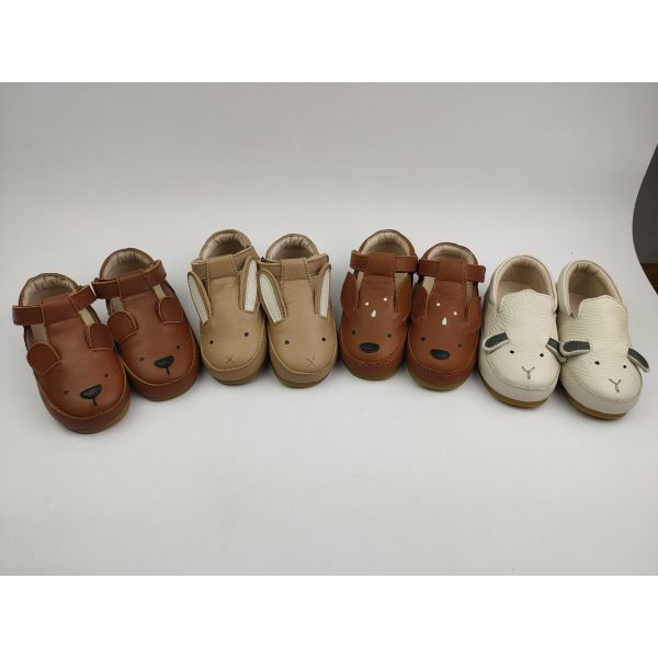 Genuine Leather Sole SOEKIDY Stylish Kids Shoes