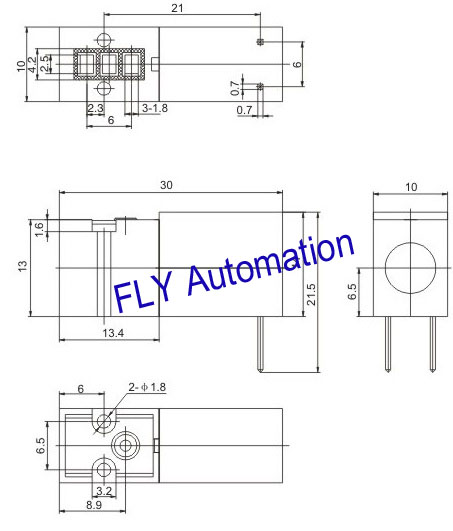 MAV10-23-1-12VDC 24V миниые 3/двухсторонние пневматические клапаны соленоида