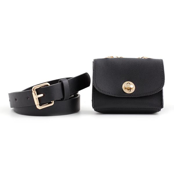 Waist Bag Female Girdle Leopard Stripe 2 In 1 Ladies Belt Bag Waist Bag Belt Mobile Phone  Flap Leather Fanny Pack