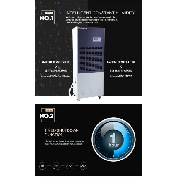 Малошумный Dehumidifier 1200m3/H 6.8KG/H портативный промышленный