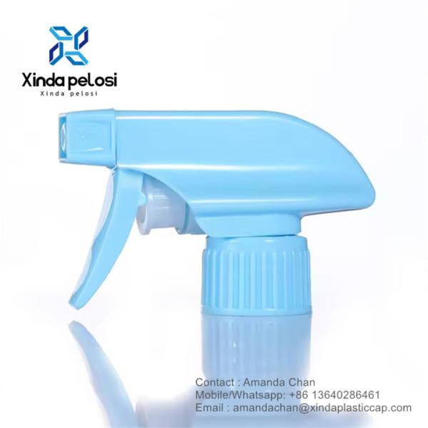 Fábrica pulverizador de gatillo de plástico azul pulverizador de gatillo de bomba pulverizador para botellas