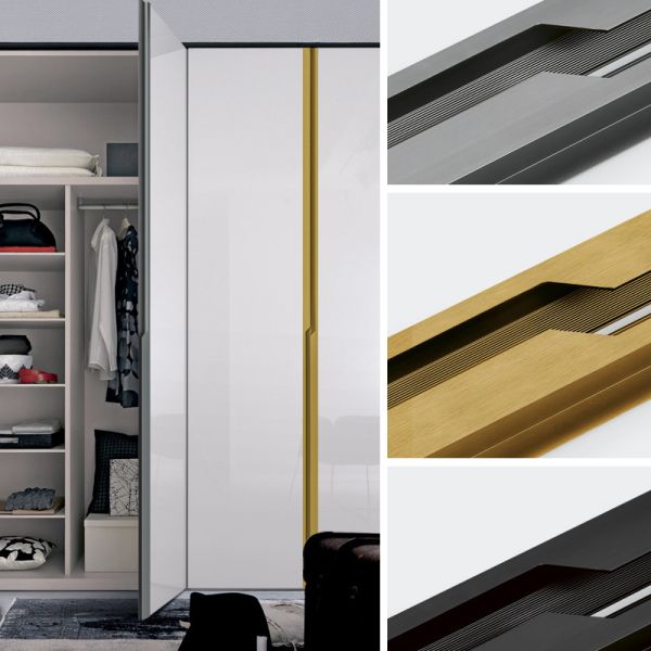 Factory Wholesale Aluminum Embedded Furniture Drawer Pull Kitchen Cabinet Handle Wardrobe Handle