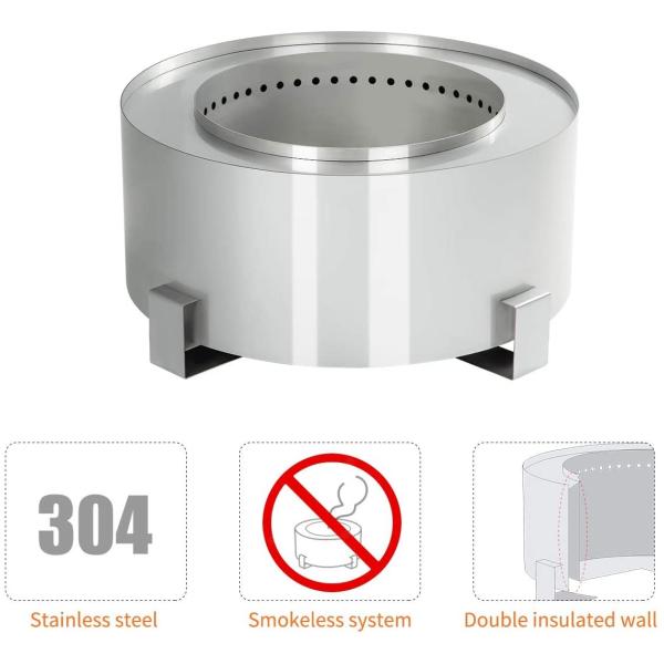 Outdoor Smoke Free Campfire Fire Pits For Camping Trekking Backyard Garden