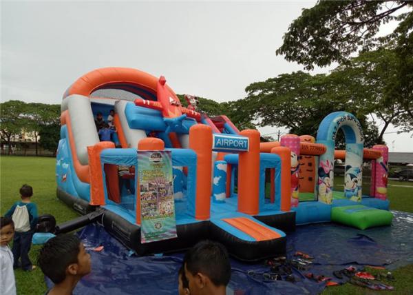 Combo Bounce House Play Area , Water Blow Up Playground Amazing CE Certificated