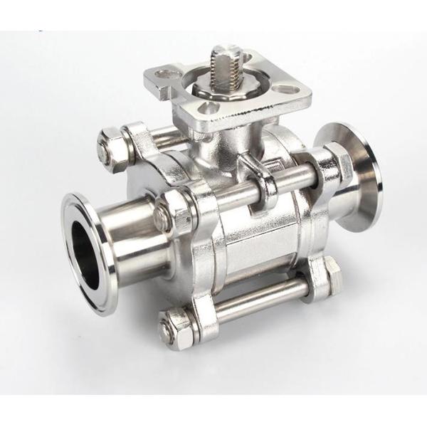DN10~DN100 1 1/4in Stainless Steel Sanitary Valves Three Piece Ball Valve