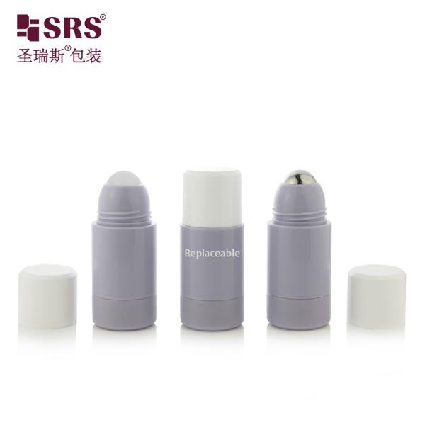 50ml PP PCR Refillable Roll On Bottle for Cosmetics